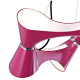 Ora 80cm LED Suspension Light - Gloss Purple & Chrome