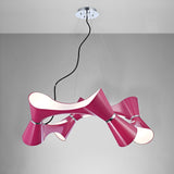 Ora 80cm LED Suspension Light - Gloss Purple & Chrome