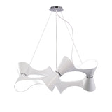 Ora 80cm LED Suspension Light - Gloss White & Chrome