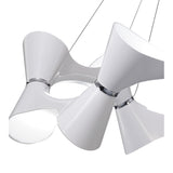 Ora 105cm LED Suspension Light - Gloss White & Chrome