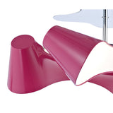 Ora 4 Light Semi-Flush Ceiling Light - Gloss Purple & Chrome
