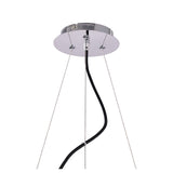 Ora 73cm LED Suspension Light - Gloss Black & Chrome