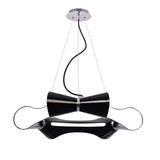 Ora 73cm LED Suspension Light - Gloss Black & Chrome