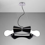 Ora 73cm LED Suspension Light - Gloss Black & Chrome