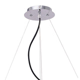 Ora 90cm LED Suspension Light - Gloss Black & Chrome