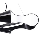 Ora 90cm LED Suspension Light - Gloss Black & Chrome