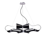 Ora 90cm LED Suspension Light - Gloss Black & Chrome