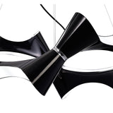 Ora 80cm LED Suspension Light - Gloss Black & Chrome