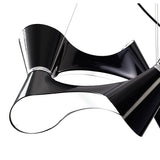 Ora 80cm LED Suspension Light - Gloss Black & Chrome