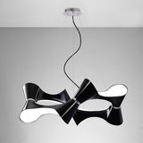 Ora 80cm LED Suspension Light - Gloss Black & Chrome