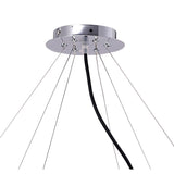 Ora 105cm LED Suspension Light - Gloss Black & Chrome