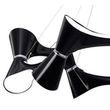 Ora 105cm LED Suspension Light - Gloss Black & Chrome