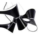 Ora 105cm LED Suspension Light - Gloss Black & Chrome