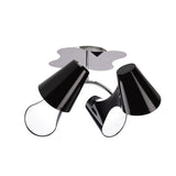 Ora 4 Light Semi-Flush Ceiling Light - Gloss Black