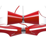 Ora 90cm LED Suspension Light - Gloss Red & Chrome