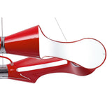 Ora 90cm LED Suspension Light - Gloss Red & Chrome