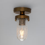 Oregon Glass Flush Ceiling Light IP65