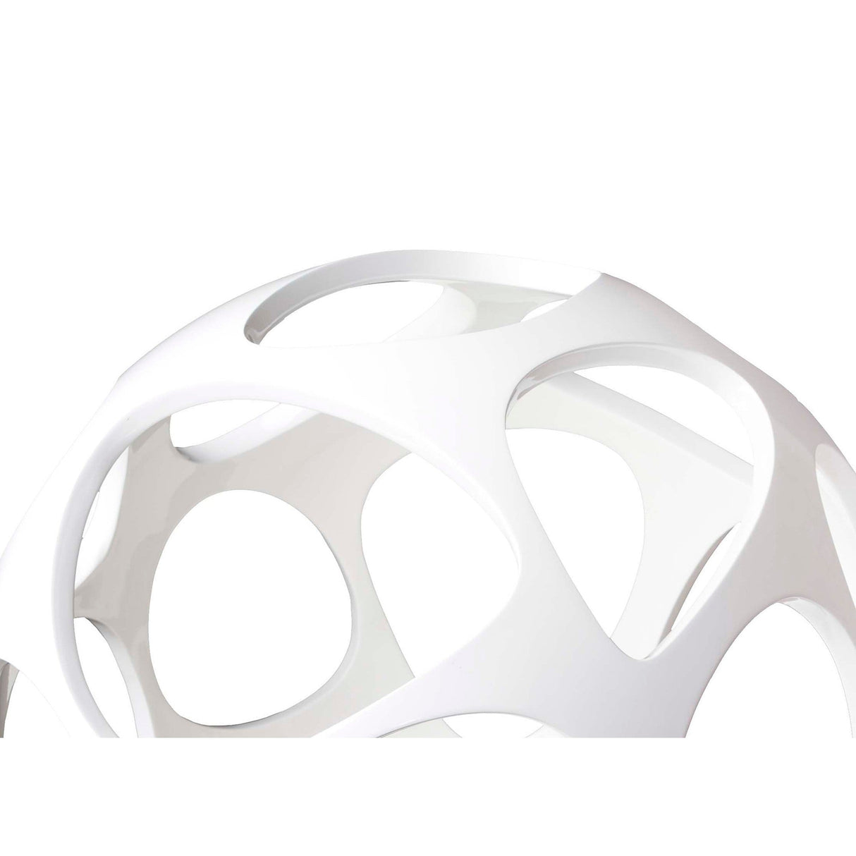 Organica 9 Light Table Lamp - Gloss White With Polished Chrome