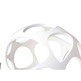 Organica 3 Light Table Lamp - Gloss White With Polished Chrome