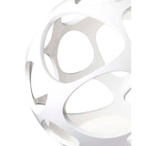 Organica 9 Light Table Lamp - Gloss White With Polished Chrome