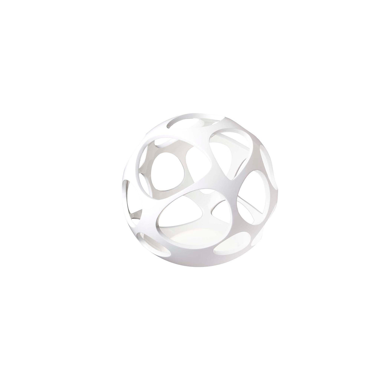 Organica 3 Light Table Lamp - Gloss White With Polished Chrome