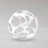 Organica 9 Light Table Lamp - Gloss White With Polished Chrome