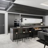 Orion 3 Light LED Bar Pendant Light 24W 3000K - Black & Brass