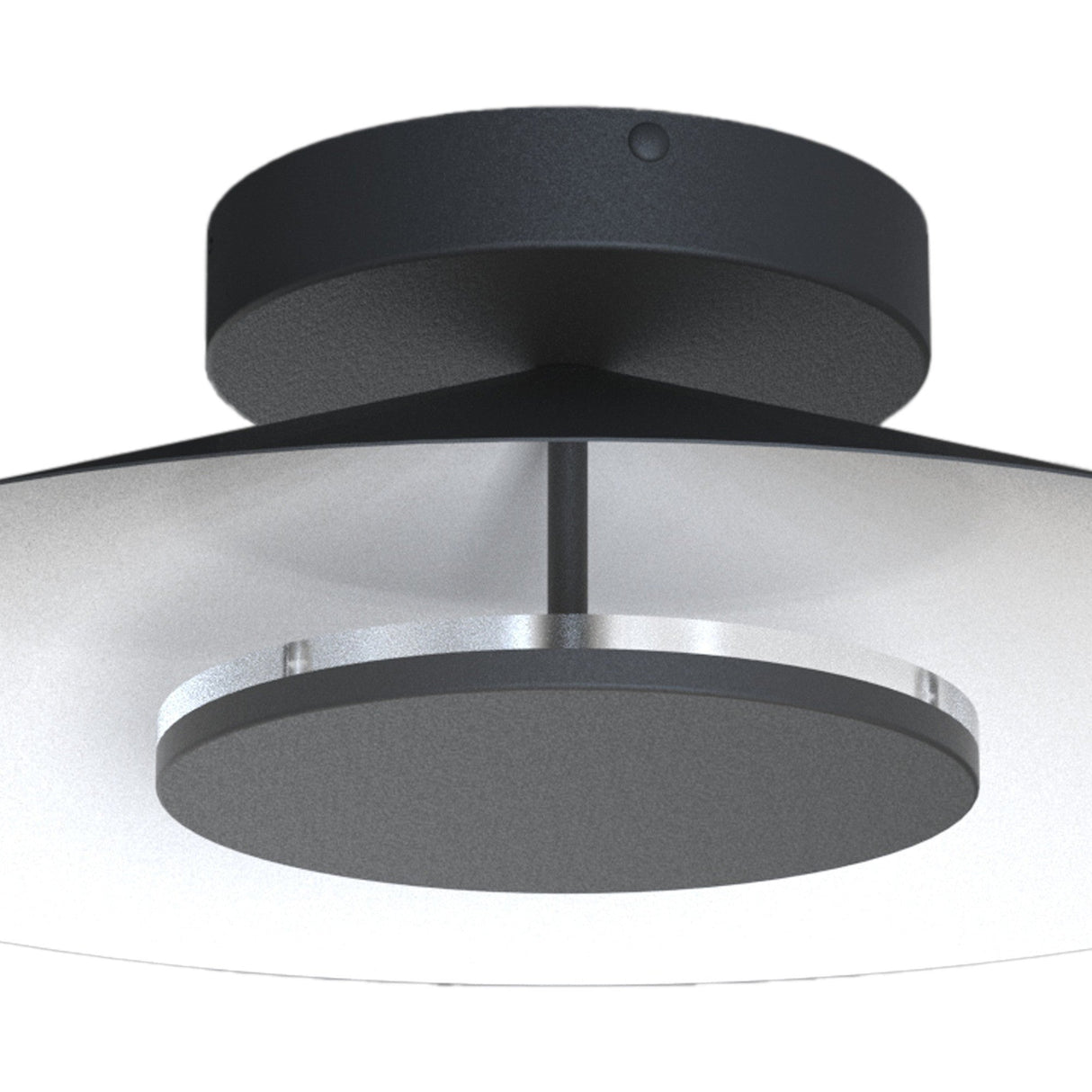 Orion LED Semi-Flush Ceiling Light 8W 3000K – White/Black
