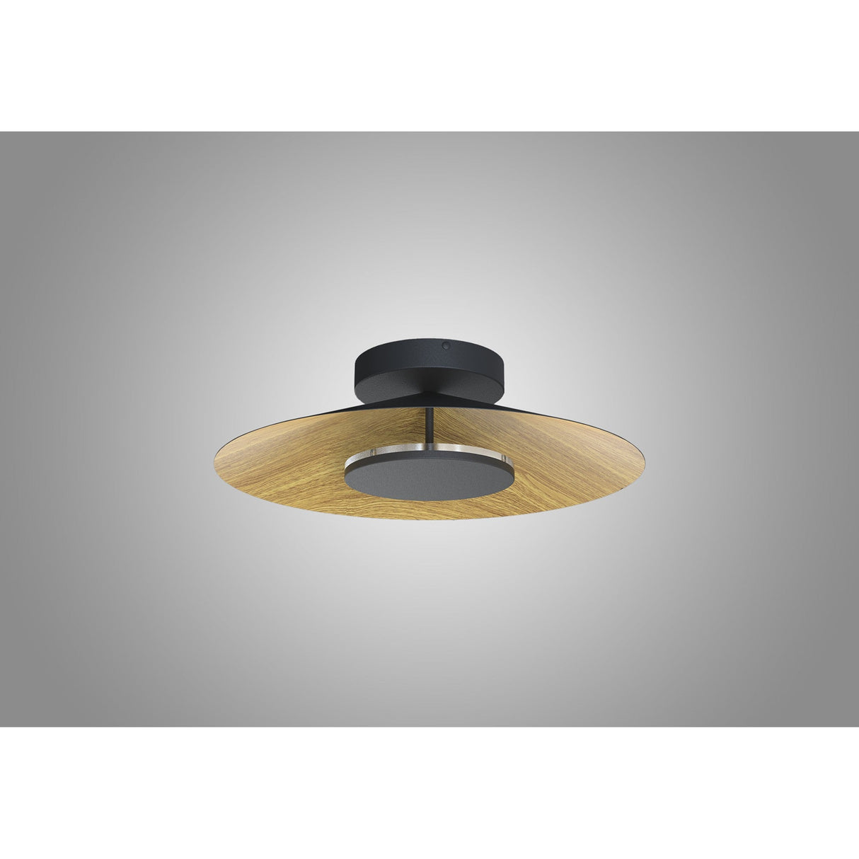 Orion LED Semi-Flush Ceiling Light 8W 3000K – Brown/Black