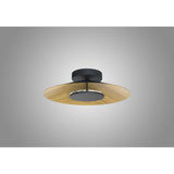 Orion LED Semi-Flush Ceiling Light 8W 3000K – Brown/Black