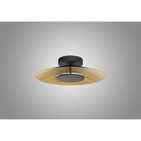 Orion LED Semi-Flush Ceiling Light 8W 3000K – Brown/Black