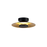 Orion LED Semi-Flush Ceiling Light 8W 3000K – Gold Leaf/Black