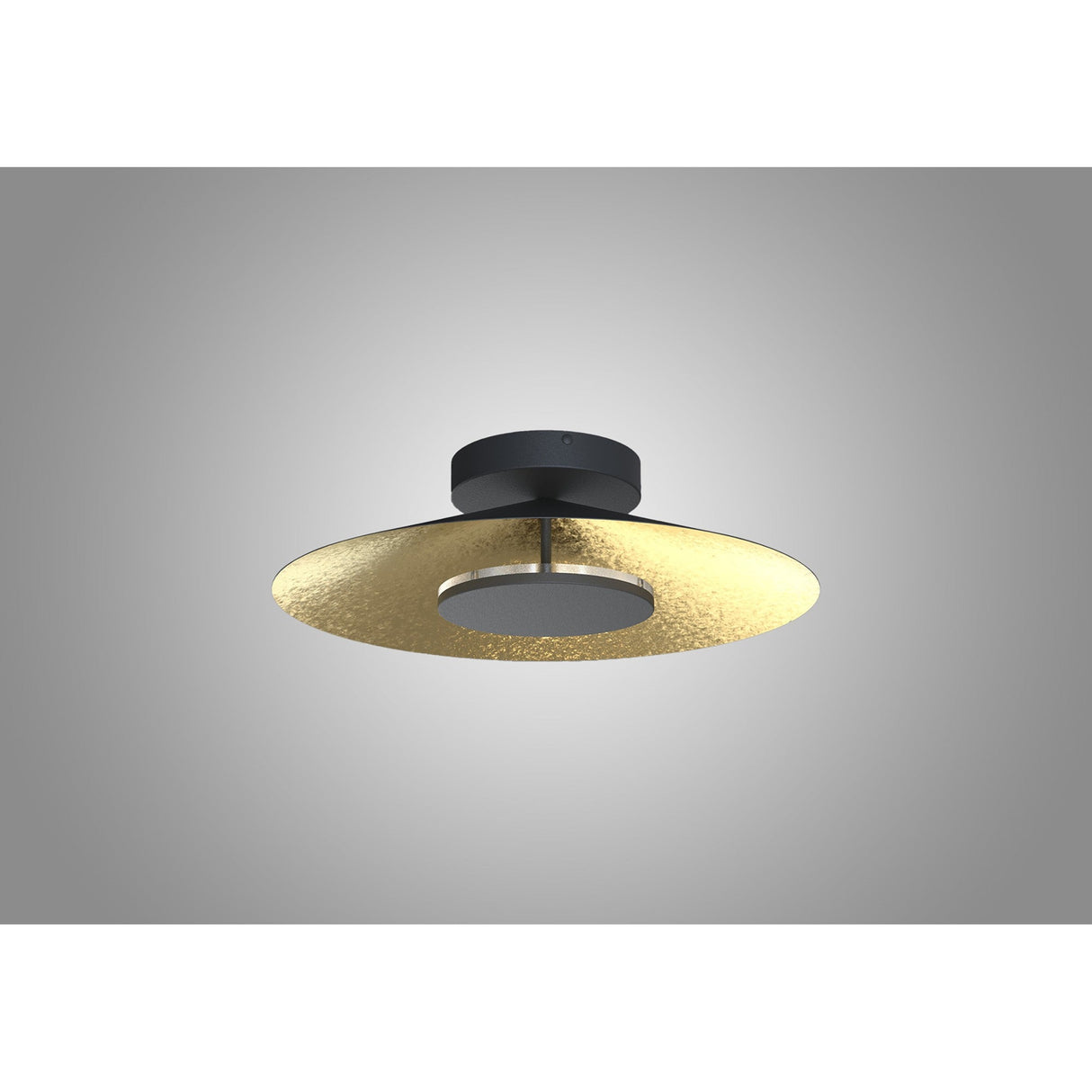 Orion LED Semi-Flush Ceiling Light 8W 3000K – Gold Leaf/Black