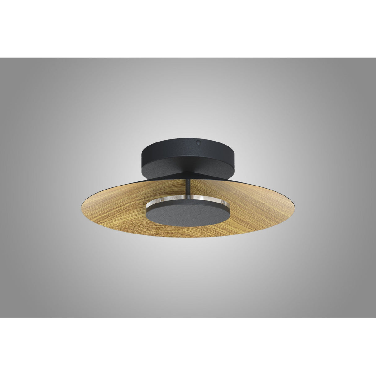 Orion LED Semi-Flush Ceiling Light 20W 3000K – Brown/Black
