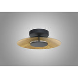 Orion LED Semi-Flush Ceiling Light 20W 3000K – Brown/Black