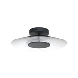 Orion LED Semi-Flush Ceiling Light 24W 3000K – White/Black