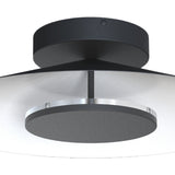 Orion LED Semi-Flush Ceiling Light 24W 3000K – White/Black