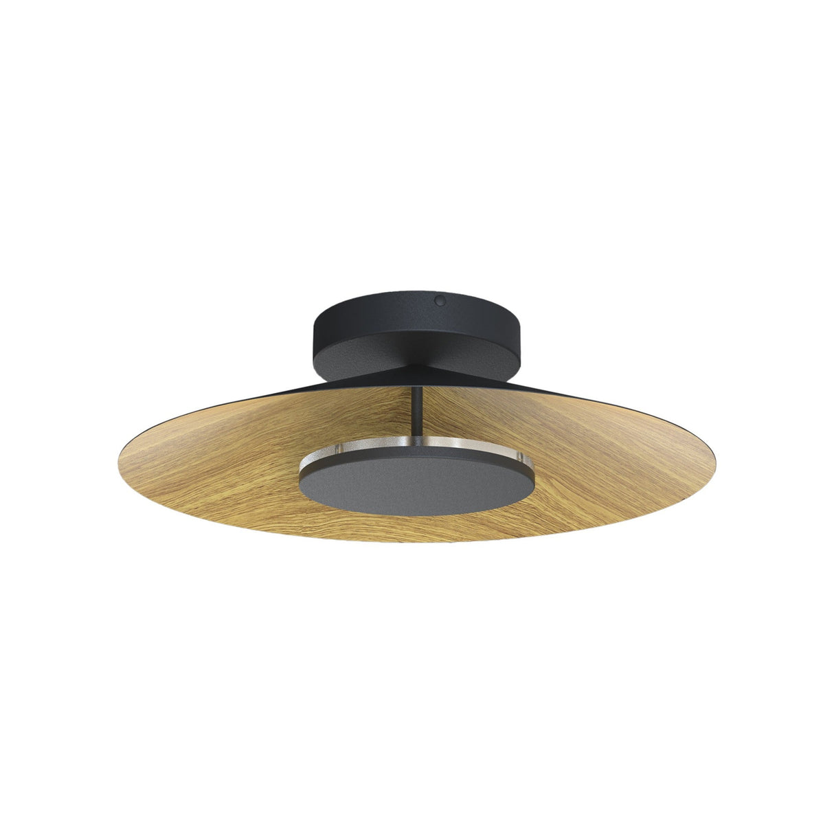 Orion LED Semi-Flush Ceiling Light 24W 3000K – Brown/Black