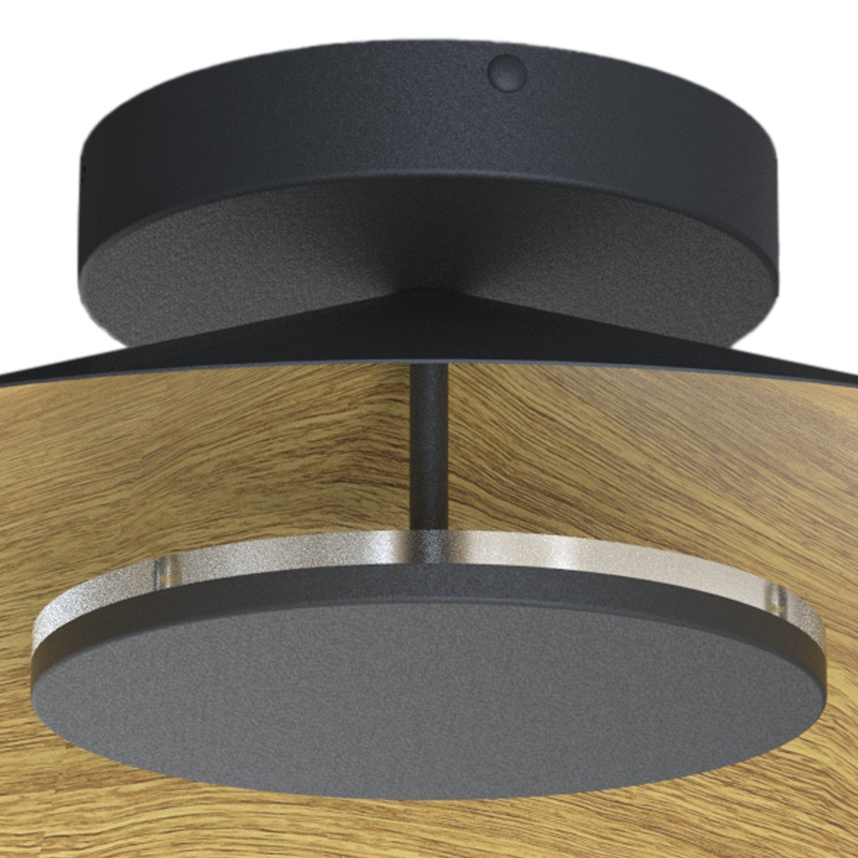 Orion LED Semi-Flush Ceiling Light 24W 3000K – Brown/Black