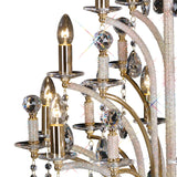 Orlando 12 Light Crystal Chandelier - French Gold