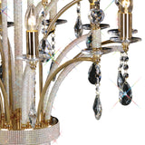 Orlando 12 Light Crystal Chandelier - French Gold