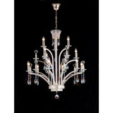 Orlando 80cm Large 12 Light Crystal Chandelier - French Gold