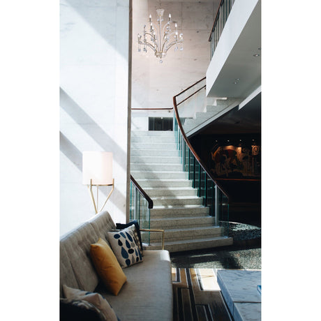 Orlando 80cm Large 12 Light Crystal Chandelier - French Gold