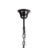 Orlando 80cm Large 12 Light Chandelier - Black Chrome