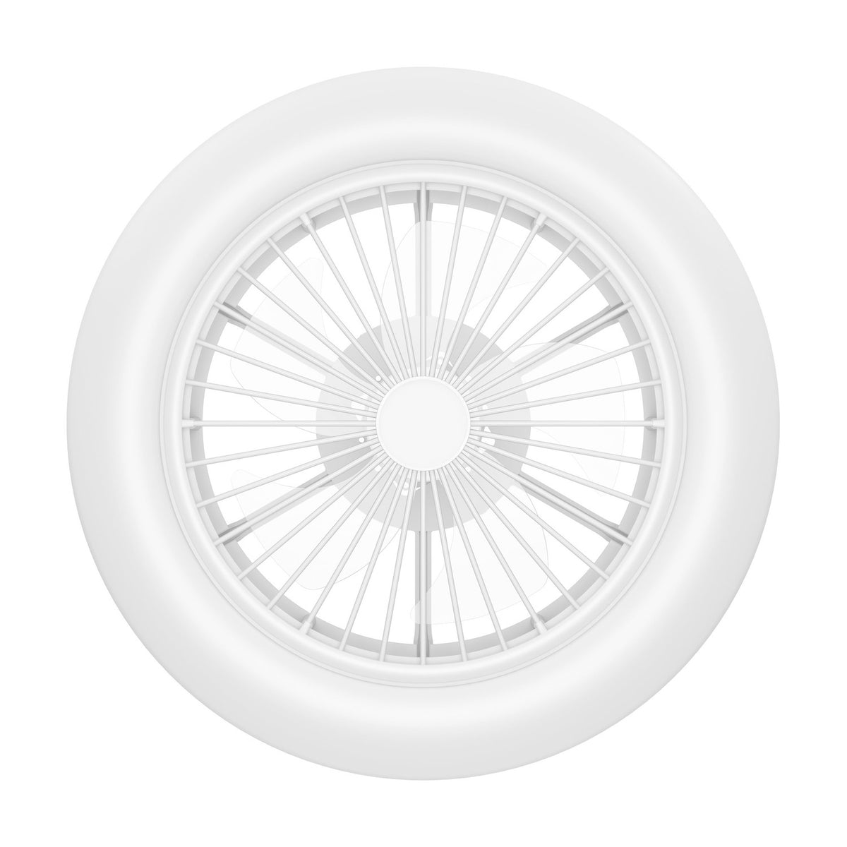 Ortona Ceiling Fan with Light - White