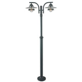 Oslo 2 Light Lamp Post - Black