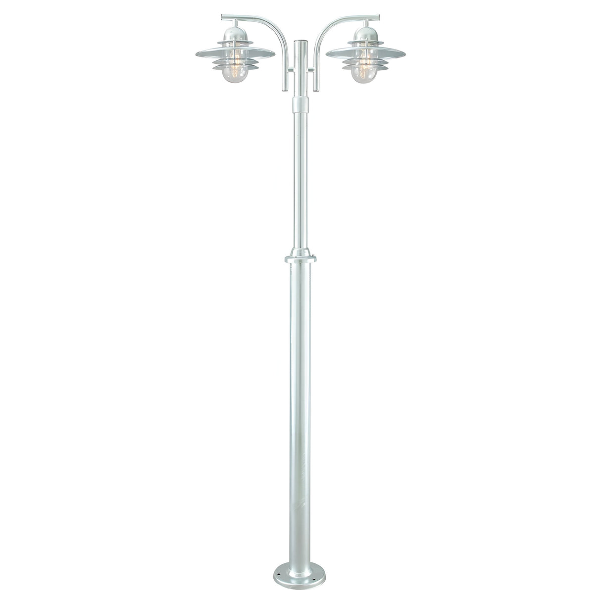 Oslo 2 Light Lamp Post Galvanised - Galvanised