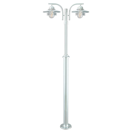Oslo 2 Light Lamp Post Galvanised - Galvanised