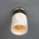 Osier Ceramic Flush Ceiling Light - Marbled