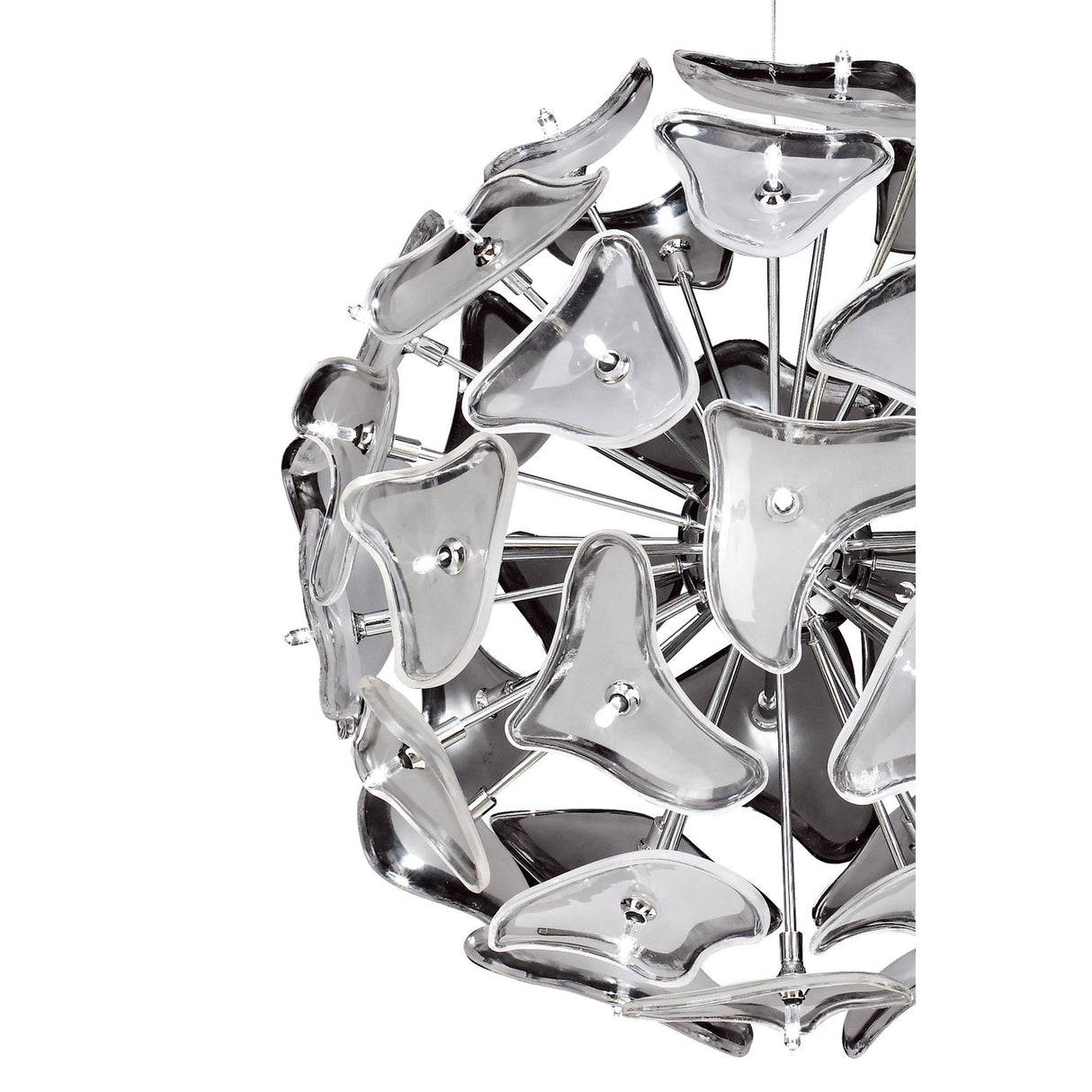 Otto 41 Light Glass Pendant Light – Chrome